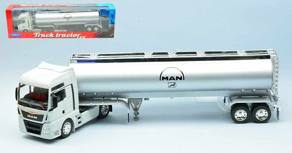 MAN TGX 18.440 XXL TANKER TRUCK 2019 WHITE SILVER 1:32