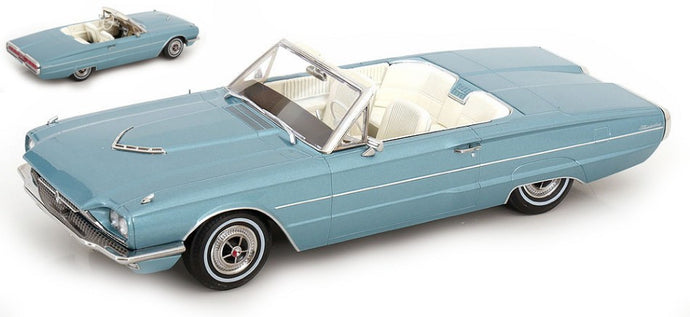 FORD USA THUNDERBIRD CABRIOLET OPEN 1966 LIGHT BLUE 1:18