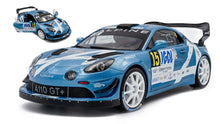 Indlæs billede til gallerivisning Alpine A110 RGT+ #15 ASTIER/GIRAUDET RALLT MONT BLANC 2024 blå/hvid 1:18