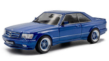 Indlæs billede til gallerivisning MERCEDES BENZ S-CLASS 560SEC AMG (C126) WIDE BODY 1990 PEARL BLUE 1:43 fra Solido