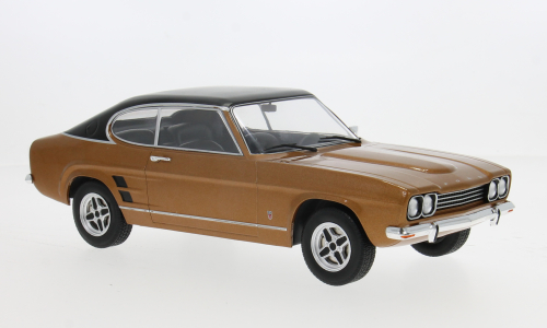 FORD ENGLAND CAPRI MKI GXL 1973 BROWN MET BLACK MATT 1:18