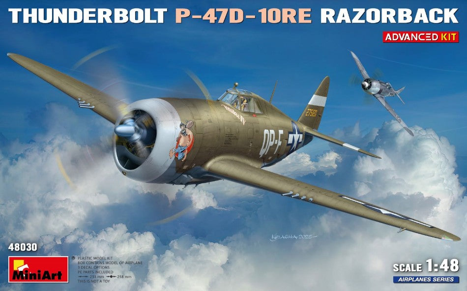 DRAGON WINGS P-47D-10RE RAZORBACK THUNDERBOLT AIRPLANE MILITARY 1942 / 1:48