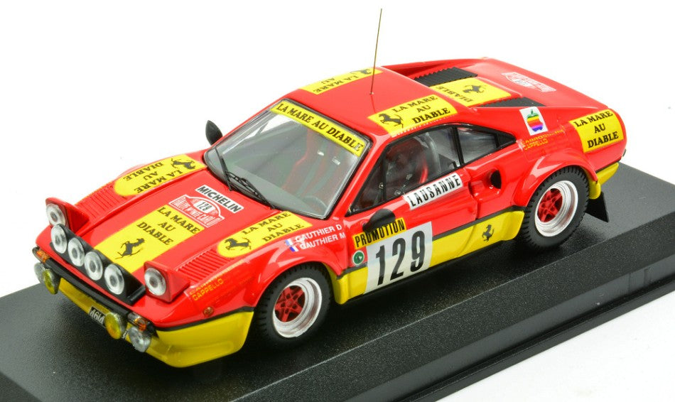 FERRARI 308 GTB N.129 RALLY MONTECARLO 1983 D.GAUTHIER-M.GAUTHIER 1:43