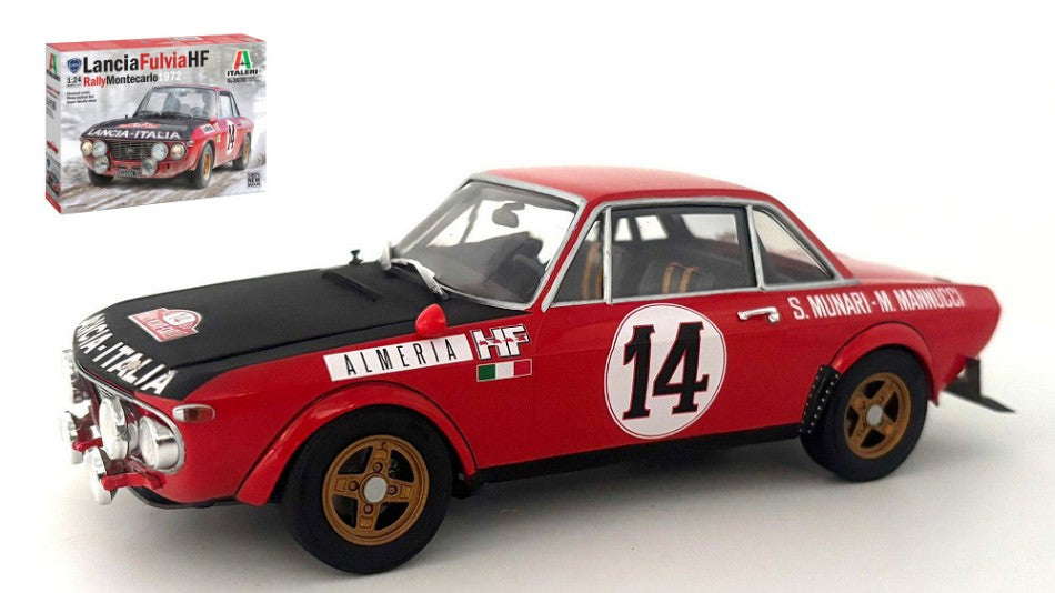 LANCIA FULVIA HF 1600 COUPE N 14 WINNER RALLY MONTECARLO 1972 SANDRO MUNARI - MARIO MANNUCCI / 1:24