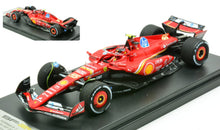 Indlæs billede til gallerivisning FERRARI F1 SF-24 TEAM SCUDERIA FERRARI N 55 2nd AUSTIN USA GP 2024 CARLOS SAINZ RED WHITE BLACK 1:43