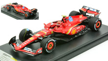 Indlæs billede til gallerivisning FERRARI F1 SF-24 TEAM SCUDERIA FERRARI N 55 2nd ABU DHABI GP 2024 CARLOS SAINZ - LAST FERRARI RACE RED WHITE BLACK 1:43