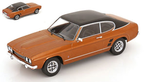 FORD ENGLAND CAPRI MKI GXL 1973 BROWN MET BLACK MATT 1:18