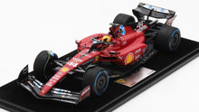 Indlæs billede til gallerivisning FERRARI F1 SF-23 TEAM SCUDERIA FERRARI HP N 44 TEST FIORANO (WITH RAIN TIRES - FULL WET) 2025 LEWIS HAMILTON WITH SHOWCASE RED BLACK 1:18