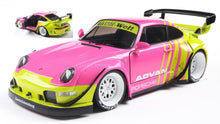 Indlæs billede til gallerivisning PORSCHE 911 993 RWB BODYKIT COUPE 2024 PINK YELLOW 1:18