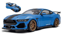 Indlæs billede til gallerivisning FORD USA MUSTANG SHELBY SUPER SNAKE COUPE 2025 BLUE MET BLACK 1:18