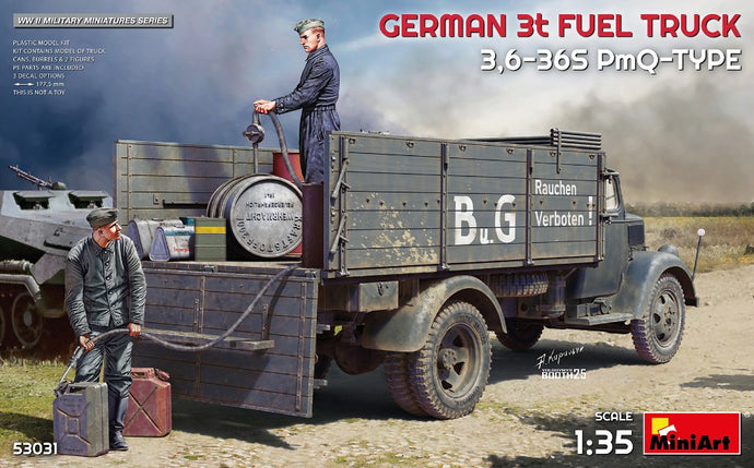 OPEL BLITZ GERMAN 3T FUEL TRUCK 2-ASSI 1952 / 1:35
