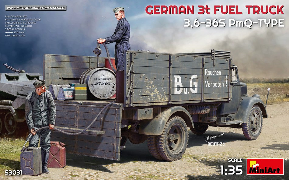 OPEL BLITZ GERMAN 3T FUEL TRUCK 2-ASSI 1952 / 1:35