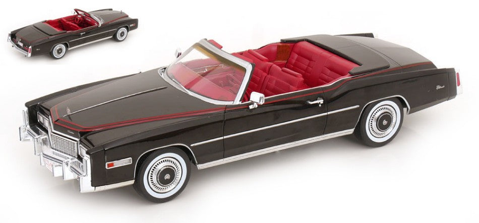 CADILLAC ELDORADO CONVERTIBLE 1976 BLACK 1:18