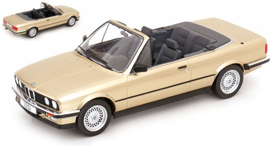 BMW 325i (E30) CABRIOLET 1985 BEIGE 1:18
