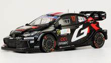 Indlæs billede til gallerivisning TOYOTA YARIS GR RALLY1 HYBRID TEAM TOYOTA GAZOO RACING WRT N 17 2nd RALLY ISLAS CANARIAS 2025 SEBASTIEN OGIER - VINCENT LANDAIS BLACK WHITE 1:18