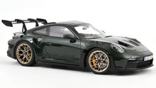 Indlæs billede til gallerivisning PORSCHE 911 GT3 RS 2022 JETGREEN METALLIC &amp; BLACK 1:12