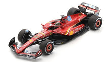 Indlæs billede til gallerivisning FERRARI F1 SF-24 TEAM SCUDERIA FERRARI N 16 WINNER ITALY MONZA GP 2024 CHARLES LECLERC WITH SHOWCASE RED WHITE YELLOW 1:18