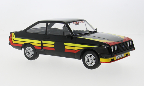FORD ESCORT MK II RS 2000 X-PACK 1977 BALCK/DECALS 1:18