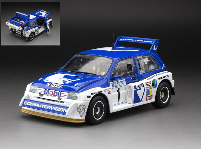 MG METRO 6R4 N.1 WINNER MANX INTERNAT. RALLY 1986 T.POND-R.ARTHUR 1:18