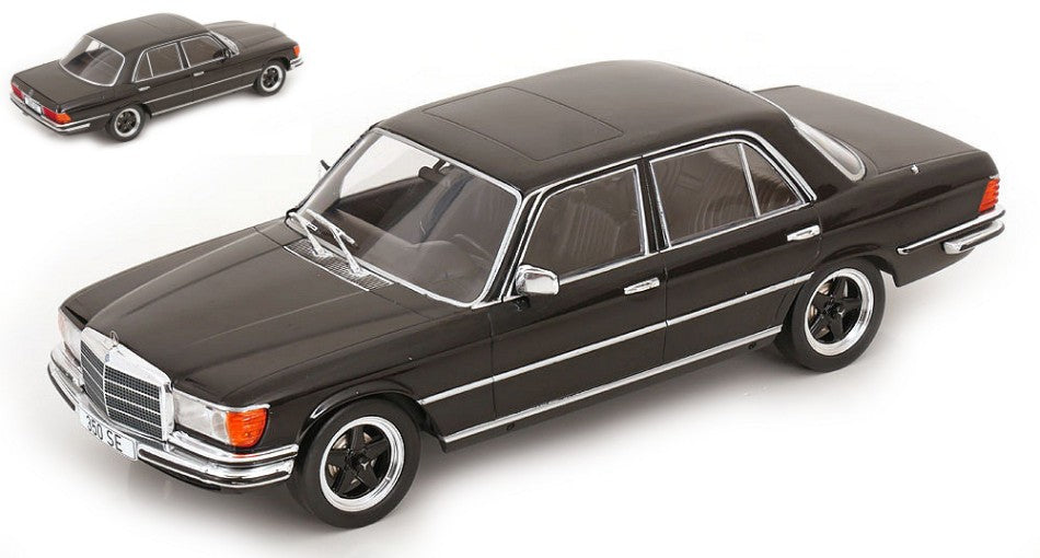 MERCEDES S-CLASS (W116) 1972 BLACK 1:18