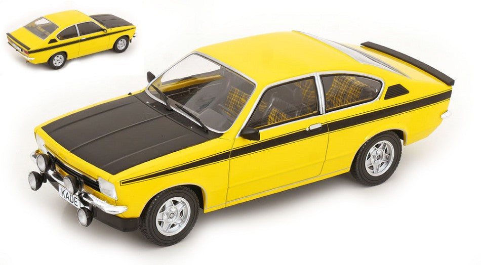 OPEL KADETT C COUPE 1975 YELLOW 1:18