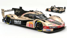 Indlæs billede til gallerivisning PORSCHE 963 9RD 4.6L TURBO V8 TEAM HERTZ JOTA N 38 24h LE MANS 2024 JENSON BUTTON - PHIL HANSON - OLIVER RASMUSSEN WHITE GOLD 1:18