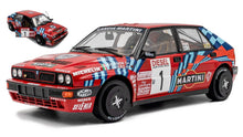 Indlæs billede til gallerivisning LANCIA DELTA HF INTEGRALE 16V MARTINI N 1 WINNER RALLY SANREMO 1989 MIKI BIASION - TIZIANO SIVIERO RED 1:18