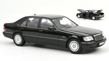 Indlæs billede til gallerivisning Mercedes Benz S600 1997 sort metallic 1:18
