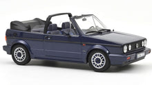 Indlæs billede til gallerivisning VOLKSWAGEN GOLF 1-SERIES CABRIOLET 1992 BLUE 1:18