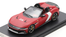 Indlæs billede til gallerivisning FERRARI 12CILINDRI V12 830cv SPIDER OPEN N 25 2025 ROSSO RACING - MATT RED WHITE 1:43