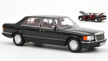 Indlæs billede til gallerivisning Mercedes-Benz 560 SEL 1991 sort 1:18