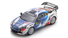 Indlæs billede til gallerivisning Alpine A110 RALLY RGT #67 ASTIER/GIRAUDET - WINNER RGT - RALLY MONTE CARLO 2025 blå/hvid/rød 1:43