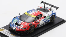 Indlæs billede til gallerivisning FERRARI 296 LMGT3 3.0L TWIN TURBO V6 TEAM RICHARD MILLE AF CORSE N 150 24h LE MANS 2025 RICCARDO AGOSTINI - CUSTODIO TOLEDO - LILOU WADOUX RED WHITE BLUE 1:43