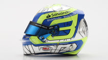 Indlæs billede til gallerivisning CHARLES LECLERC HELMET - SAUDI ARABIAN GP 2024 blå/gul/sølv 1:5