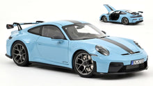 Indlæs billede til gallerivisning PORSCHE 911 GT3 W/WEISSACH PACK 2025 GULFBLUE 1:18