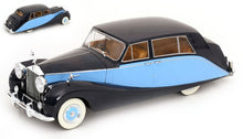 Indlæs billede til gallerivisning ROLLS ROYCE SILVER WRAITH EMPRESS BY HOOPER 1956 BLACK/LIGHT BLUE 1:18