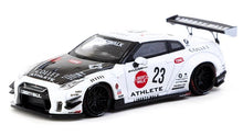 Indlæs billede til gallerivisning NISSAN GT-R (R35) LB WORKS TYPE 2 WHITE ATHLETE X COLLET IN A LB LIMITED TIN CAN 2025 hvid 1:64
