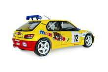 Indlæs billede til gallerivisning PEUGEOT 306 MAXI N 12 RALLY CONDROZ 1997 JEAN PIERRE VAN DE WAUVER - JEAN VAN DER SCHUEREN YELLOW WHITE 1:18