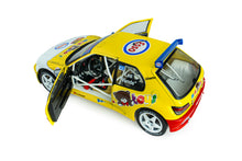 Indlæs billede til gallerivisning PEUGEOT 306 MAXI N 12 RALLY CONDROZ 1997 JEAN PIERRE VAN DE WAUVER - JEAN VAN DER SCHUEREN YELLOW WHITE 1:18