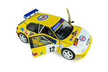 Indlæs billede til gallerivisning PEUGEOT 306 MAXI N 12 RALLY CONDROZ 1997 JEAN PIERRE VAN DE WAUVER - JEAN VAN DER SCHUEREN YELLOW WHITE 1:18