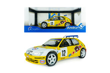 Indlæs billede til gallerivisning PEUGEOT 306 MAXI N 12 RALLY CONDROZ 1997 JEAN PIERRE VAN DE WAUVER - JEAN VAN DER SCHUEREN YELLOW WHITE 1:18