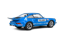 Indlæs billede til gallerivisning PORSCHE 911 CARRERA 3.0 RSR N 4 IROC RIVERSIDE 1974 GEORGE FOLLMER BLUE 1:18