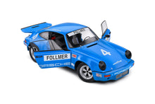 Indlæs billede til gallerivisning PORSCHE 911 CARRERA 3.0 RSR N 4 IROC RIVERSIDE 1974 GEORGE FOLLMER BLUE 1:18