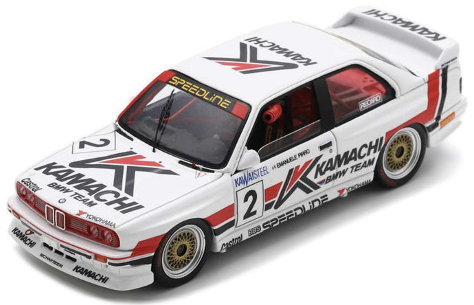 BMW M3 E30 #2 EMANUELE PIRRO MACAU GUIA RACE 1989 hvid/rød/sort 1:43