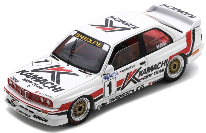 BMW M3 E30 #1 ALTFRID HEGER MACAU GUIA RACE 1989 hvid/rød/sort 1:43
