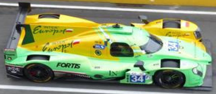 Oreca 07 - GIBSON #34 SMIECHOWSKI/NOVALAK/LOMKO 2nd LMP2 CLASS 24H LE MANS 2024 gul/grøn 1:18
