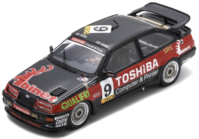 Porsche SIERRA RS500 COSWORTH #9 BORNEBUSCH/DE SORDI/SLAUS 24H SPA 1989 sort/rød 1:43