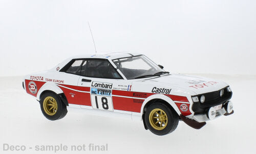 Toyota CELICA 2000 GT (RA21) #18 THERIER/VIAL RAC RALLY 1977 hvid/rød 1:43