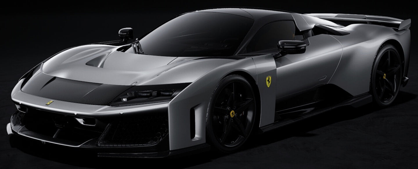 FERRARI F80 2024 ALLUMINIO LUCIDO - GREY GLOSS 1:43