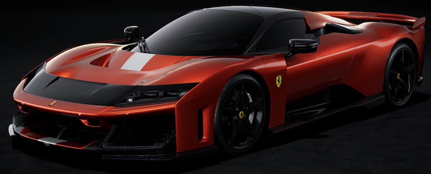 FERRARI F80 2024 WITH SHOWCASE RAME MICA - COPPER MET 1:18